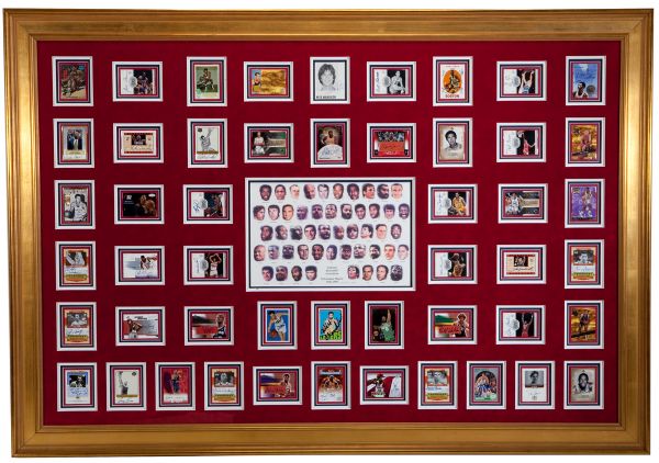 NBA’S 50 GREATEST PLAYERS AUTOGRAPHED CARD DISPLAY