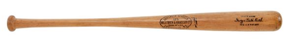1934 BABE RUTH PROFESSIONAL MODEL BAT USED BY RUTH TO HIT CAREER HOMERUN #702 - AUTOGRAPHED BY THE 1934 YANKEES TEAM INCL. RUTH AND GEHRIG