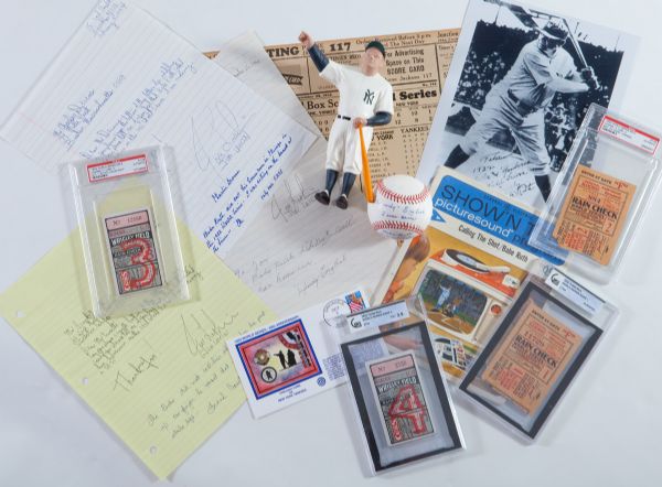 1932 WORLD SERIES BABE RUTH "CALLED SHOT" COLLECTION INCLUDING TICKET STUB