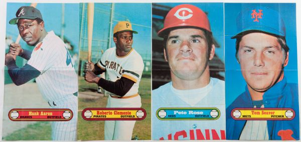 1972 TOPPS BASEBALL POSTERS COMPLETE SET OF 24