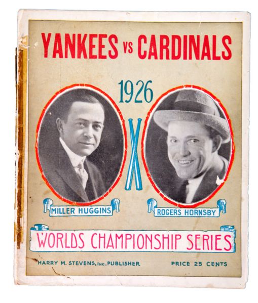 1926 WORLD SERIES PROGRAM (YANKEES VS. CARDINALS) 