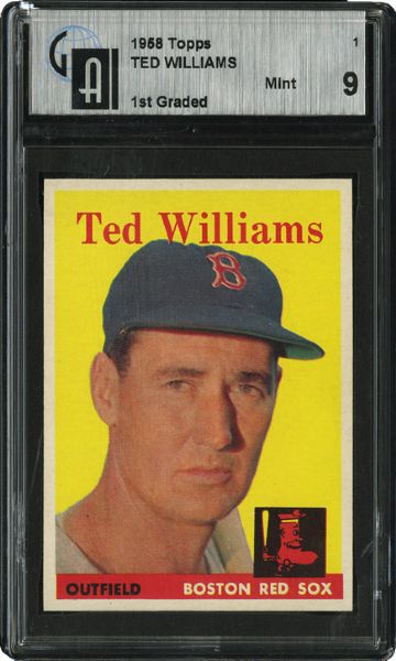 1958 TOPPS #1 TED WILLIAMS MINT GAI 9