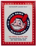 CLEVELAND STADIUM 1963 ALL-STAR GAME POSTER SIGNED BY DUKE SNIDER