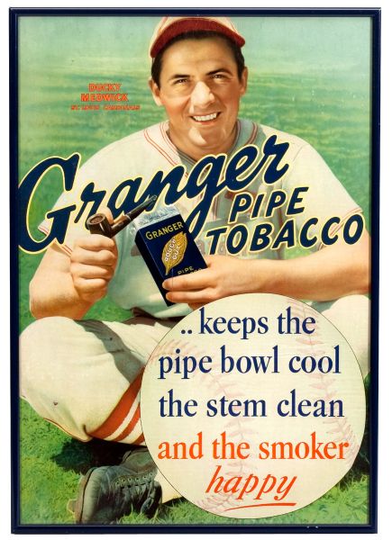 1930S DUCKY MEDWICK "GRANGER PIPE TOBACCO" ADVERTISING SIGN