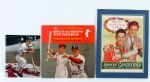 LOT OF (6) STAN MUSIAL AUTOGRAPHED DISPLAY PIECES 