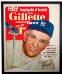 ENORMOUS 1953 CASEY STENGEL "GILLETTE RAZOR" DIE-CUT ADVERTISING SIGN