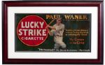 SET OF (5) LUCKY STRIKE TROLLEY CARD ADVERTISING SIGNS INCLUDING LAZZERI, GROVE, HEILMANN AND THE WANER BROTHERS