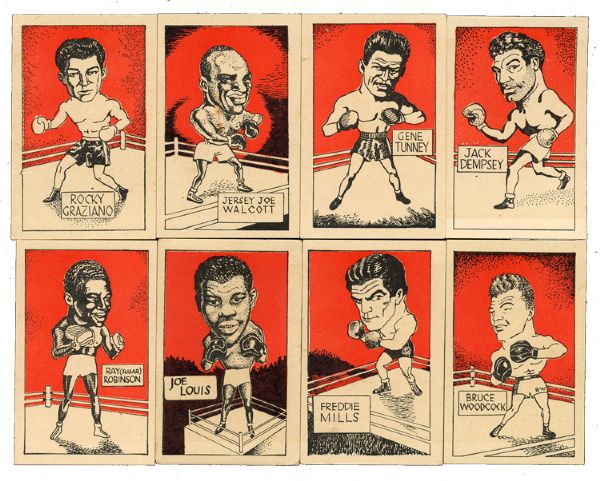 1947 CUMMINS AND SON FAMOUS BOXERS COMPLETE SET OF 50