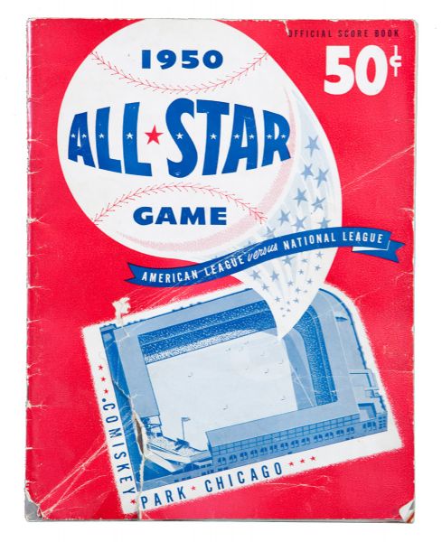 1950 ALL-STAR GAME PROGRAM SIGNED BY ENTIRE AMERICAN LEAGUE TEAM
