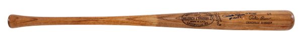 1979 PETE ROSE AUTOGRAPHED LOUISVILLE SLUGGER PROFESSIONAL MODEL GAME USED BAT (MEARS A8.5)