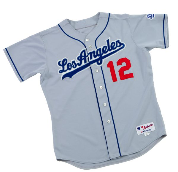 JEFF KENT LOS ANGELES DODGERS 2005 HOME AND 2006 ROAD GAME-USED JERSEYS
