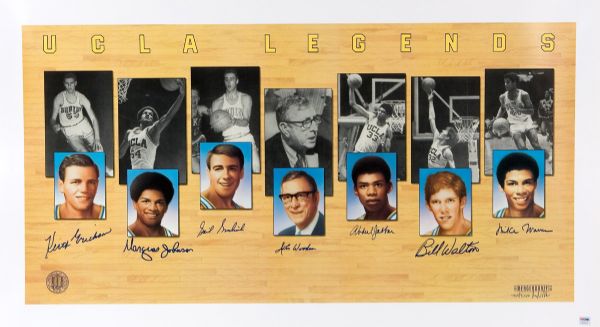 LOT OF (50) UCLA LEGENDS SIGNED LIMITED EDITION LITHOGRAPHS