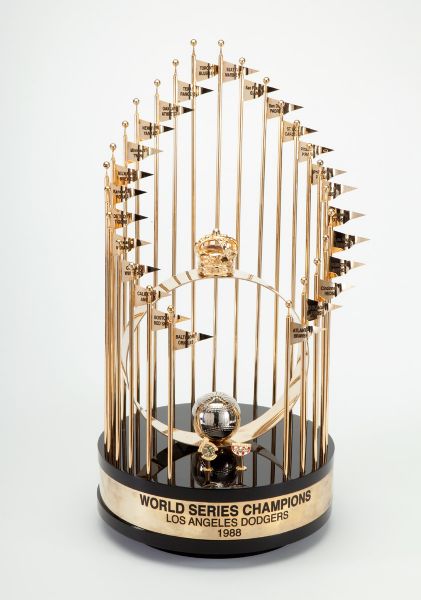 1988 LOS ANGELES DODGERS FULL SIZE WORLD SERIES TROPHY
