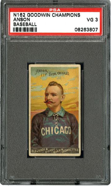 1888 N162 GOODWIN CHAMPIONS CAP ANSON VG PSA 3