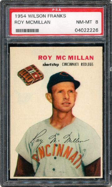 1954 WILSON FRANKS ROY MCMILLAN NM-MT PSA 8 (1/6)