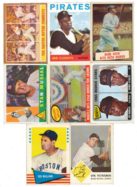MAINLY 1959 THROUGH 1965 TOPPS AND FLEER CHILDHOOD BASEBALL CARD COLLECTION OF OVER 1400