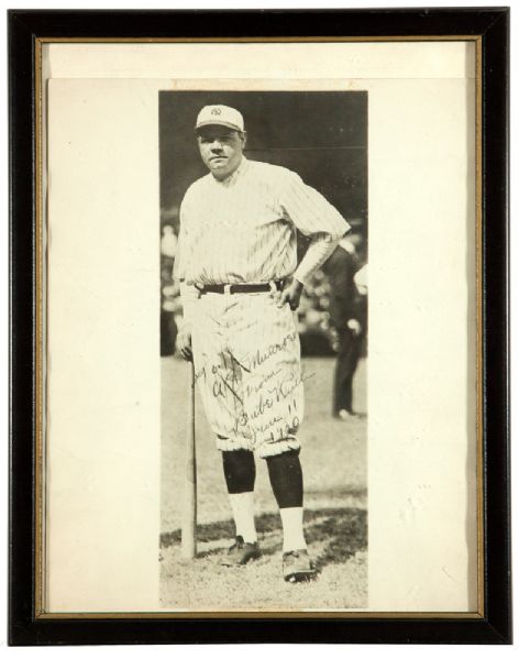 BABE RUTH 1930 AUTOGRAPHED PHOTO