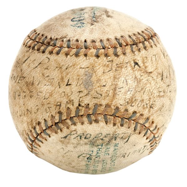 BASEBALL USED TO RECORD THE FINAL OUT 