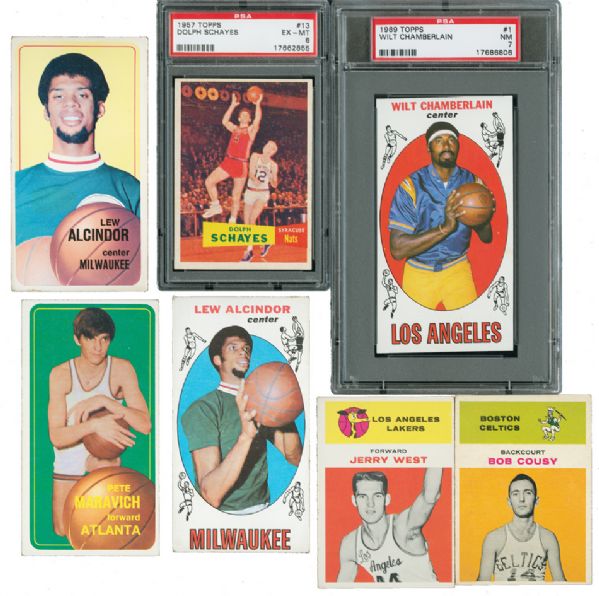 MOSTLY 1948 THRU 1971 BOWMAN, TOPPS, AND FLEER BASKETBALL PLUS MORE LOT OF 281