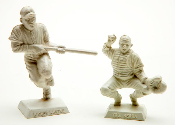 1956 DAIRY QUEEN MICKEY MANTLE AND YOGI BERRA STATUES