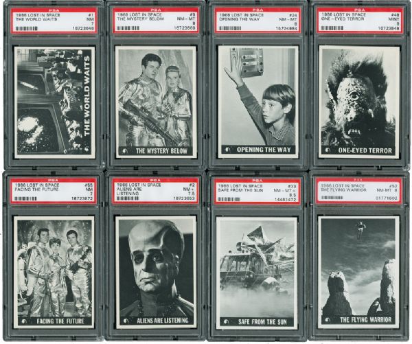 1966 TOPPS LOST IN SPACE COMPLETE PSA GRADED SET (#9 ON THE PSA SET REGISTRY - 7.305 GPA)