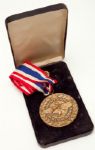 RED AUERBACHS 1990 UNITED STATES SPORTS ACADEMY BASKETBALL MEDAL