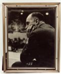 1963 14" BY 11" ORIGINAL PHOTO OF RED AUERBACH