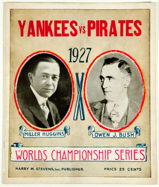 1927 WORLD SERIES PROGRAM - NEW YORK YANKEES VS. PITTSBURGH PIRATES
