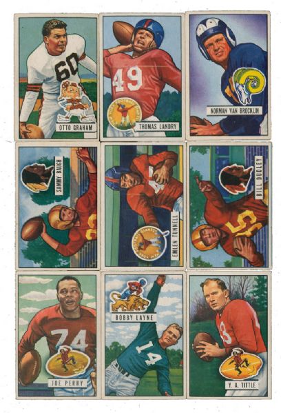 1951 BOWMAN FOOTBALL COMPLETE SET OF 144