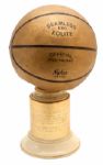 RED AUERBACHS CA. 1960 SEAMLESS RUBBER COMPANY BASKETBALL TROPHY