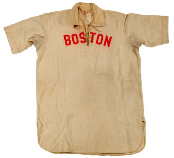 PATRICK JOSEPH "PATSY" DONOVANS 1910 BOSTON RED SOX JERSEY (MANAGER) - NEWLY DISCOVERED IN SPECTACULAR ORIGINAL CONDITION