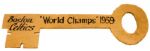 RED AUERBACHS BOSTON CELTICS 1959 "WORLD CHAMPS" KEY