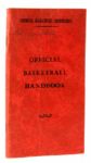 RED AUERBACHS VINTAGE SIGNED PERSONAL 1957 NBA OFFICIAL BASKETBALL HANDBOOK
