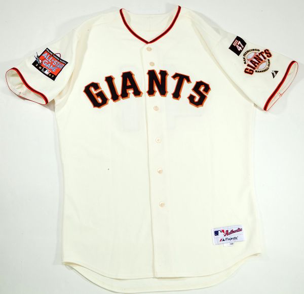 2007 BRAD HENNESSEY SAN FRANCISCO GIANTS GAME WORN HOME JERSEY