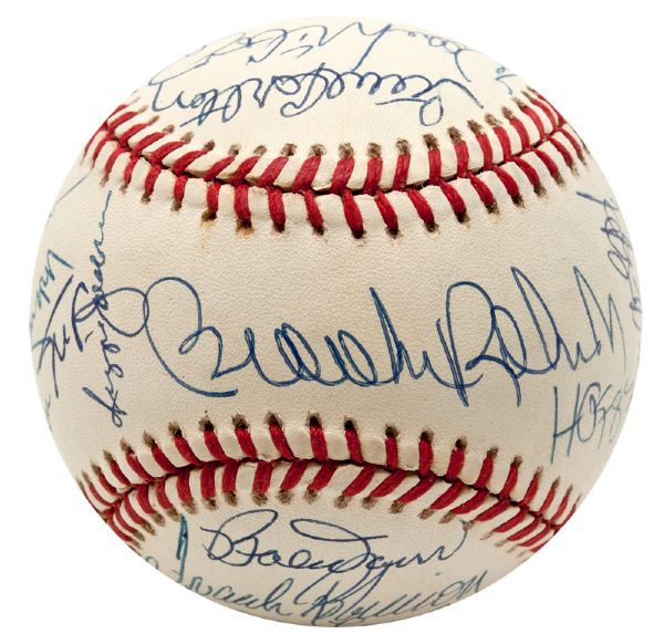 APRIL 14, 1970 BABE RUTH MUSEUM OPENING NIGHT BASEBALL LOADED WITH HOFERS