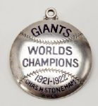 1923 NEW YORK GIANTS STERLING SILVER PASS 