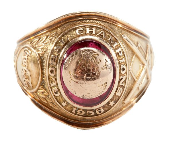 WILMER FIELDS 1956 COCA COLA GLOBAL CHAMPIONS RING 10K