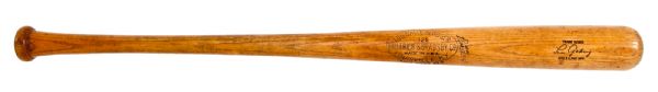LOU GEHRIGS 1938-39 GAME USED BAT – ONE OF THE LAST BATS OF HIS MAJOR LEAGUE CAREER, ATTRIBUTED TO HIS FINAL MAJOR LEAGUE HOME RUN (SPRING TRAINING OF 1939) - PSA/DNA GRADED GU9