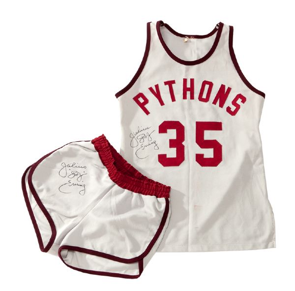 JULIUS "DR. J" ERVINGS SCREEN WORN PITTSBURGH PYTHONS UNIFORM FROM THE 1979 FILM "THE FISH THAT SAVED PITTSBURGH"