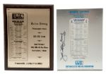 JULIUS "DR. J" ERVINGS 1985 AND 1987 MILLER LITE BEER NBA ALL-STAR VOTING AWARDS