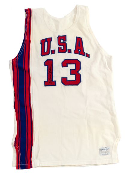 1972 SWEN NATER GAME WORN AND SIGNED TEAM USA JERSEY