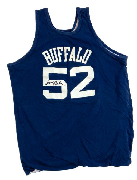 1977-78 SWEN NATER WORN AND SIGNED BUFFALO BRAVES PRACTICE JERSEY