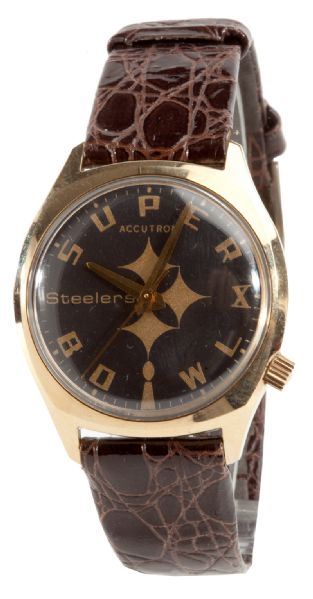 1976 PITTSBURGH STEELERS SUPERBOWL X WATCH PRESENTED TO MYRON COPE