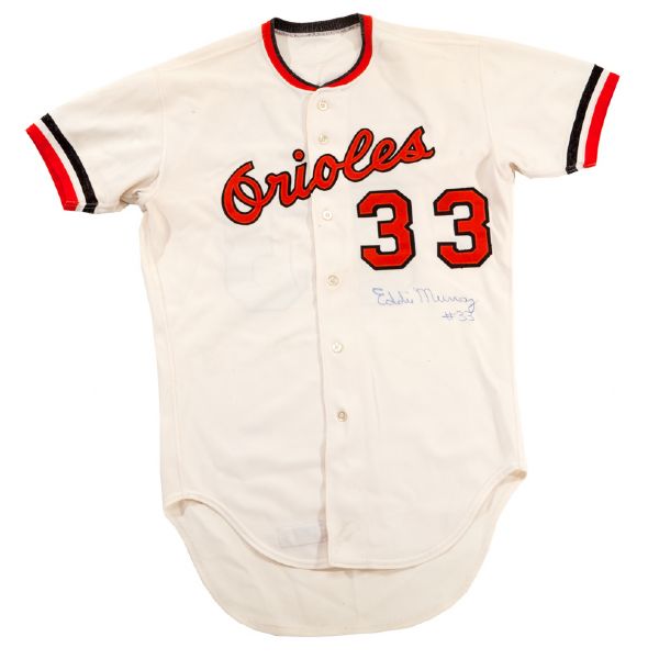 1979 EDDIE MURRAY BALTIMORE ORIOLES GAME WORN HOME JERSEY (MEARS A10)