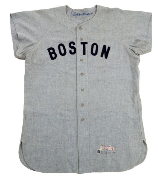 1959 TED WILLIAMS BOSTON RED SOX GAME WORN ROAD JERSEY