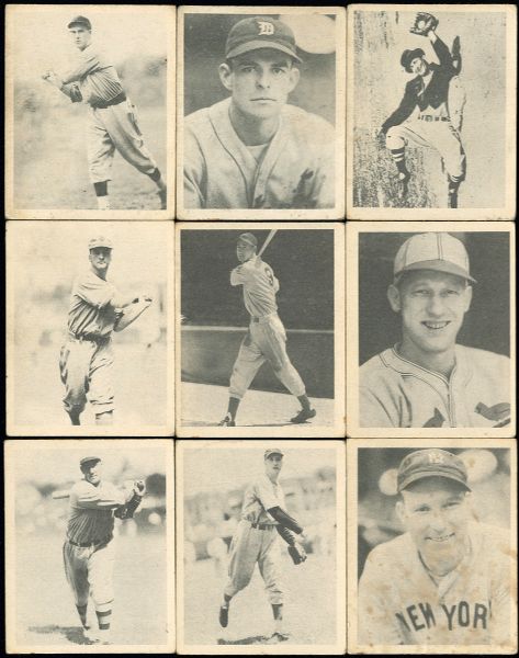 1939 PLAY BALL LOT OF 12 INCLUDING TED WILLIAMS