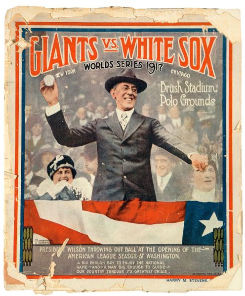 1917 NEW YORK GIANTS VS CHICAGO WHITE SOX WORLD SERIES PROGRAM