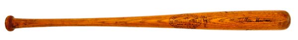 1934-43 BILLY HERMAN H&B PROFESSIONAL MODEL GAME USED BAT (MEARS A8)