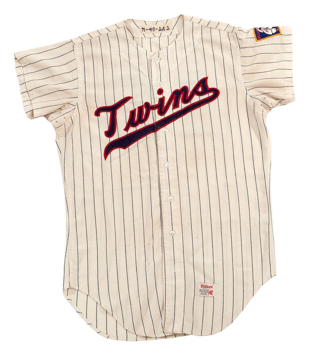 Lot Detail - 1971 ROD CAREW MINNESOTA TWINS GAME USED HOME JERSEY