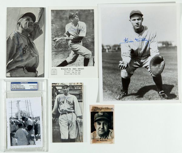 VINTAGE NEW YORK YANKEES AUTOGRAPH GROUP INC. STENGEL, MCCARTHY, DICKEY AND MORE